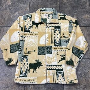 Women’s/Adult VTG 90’s Quality Goods Canada Full Zip Fleece Jacket Size Small
